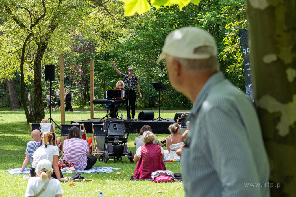 KONCERT NA TRAWIE W PARKU PÓŁNOCNYM.