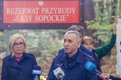 Sopot.  Wielka Gwiazda,  Lasy Sopockie.  Uroczyste...