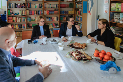 Sopot.  Spotkanie z Katarzyną Lubnauer w Szkole Podstawowej...