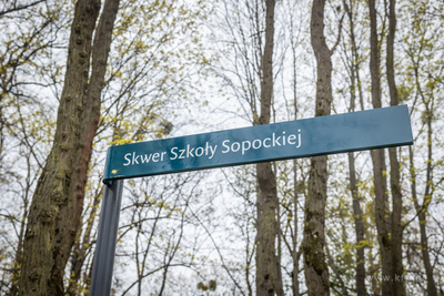 Sopot. Park Północny. Odsłonięciedziś  tablicy...