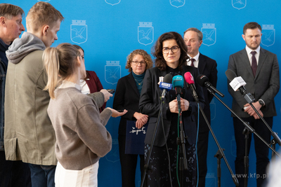 Sopot. Konferencja prasowa samorządowców zrzeszonych...