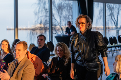 Sopot.  Mamuszki 14.  Prezydent Sopotu Magdalena Czarzyńska-Jachim...