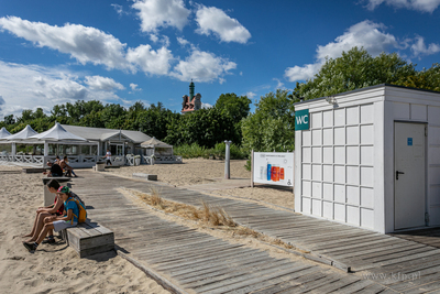 Wejscie na plażę nr 23  w Sopocie.
01.08.2022
fot....