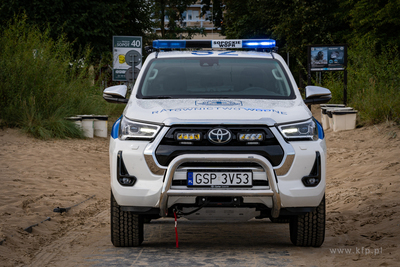 WOPR Sopot. Specjalistyczny samochód Toyota Hilux...