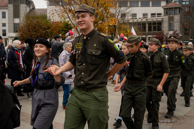 Sopot. Święto Niepodległości. Parada rowerzystów,...