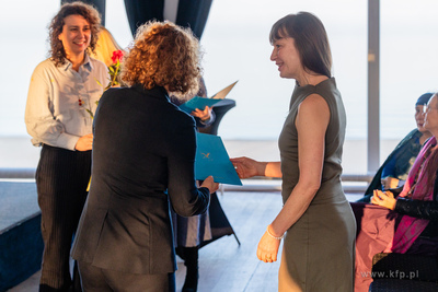 Sopot.  Mamuszki 14.  Prezydent Sopotu Magdalena Czarzyńska-Jachim...