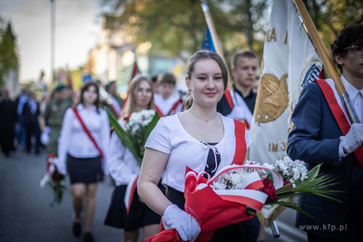 Złożenie kwiatów pod pomnikiem Martyrologii Polskich...