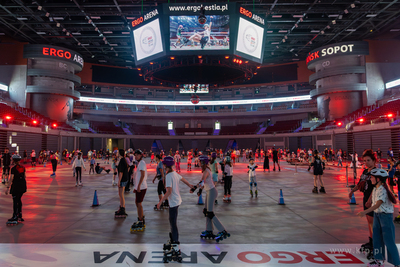 Sopot/Gdańsk Ergo Arena. Rolkowisko w Ergoarenie....