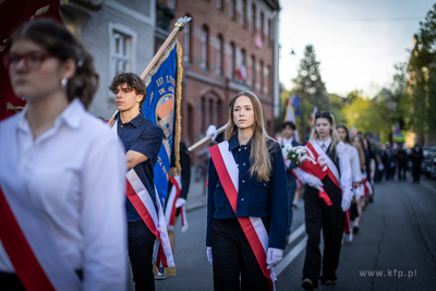 Złożenie kwiatów pod pomnikiem Martyrologii Polskich...
