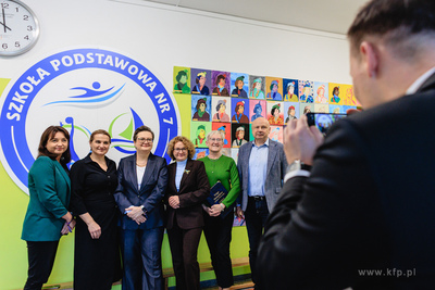 Sopot.  Spotkanie z Katarzyną Lubnauer w Szkole Podstawowej...