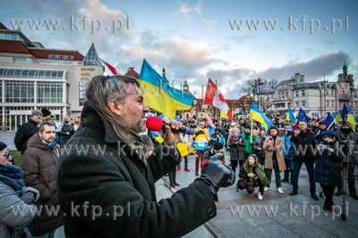 Sopot. Solidarnie z Ukrainą. Wiec poparcia dla narodu...