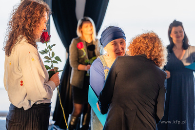 Sopot.  Mamuszki 14.  Prezydent Sopotu Magdalena Czarzyńska-Jachim...