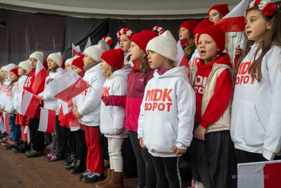 Sopot. Święto Niepodległości. Parada rowerzystów,...
