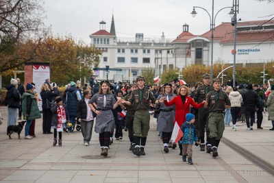 Sopot. Święto Niepodległości. Parada rowerzystów,...