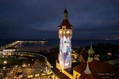 Nowa identyfikacja wizualna Sopotu. Nz. mapping na...