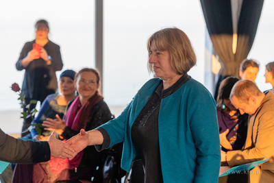 Sopot.  Mamuszki 14.  Prezydent Sopotu Magdalena Czarzyńska-Jachim...