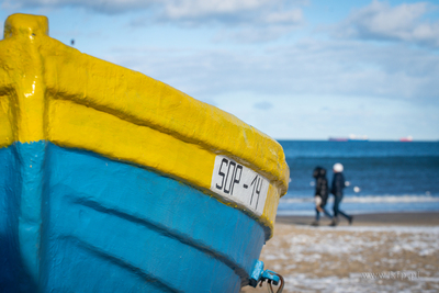 Sopot, plaża. 12.03.2023 / fot. Anna Rezulak / KFP