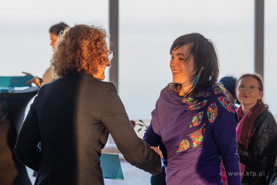 Sopot.  Mamuszki 14.  Prezydent Sopotu Magdalena Czarzyńska-Jachim...