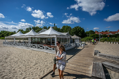 Wejscie na plażę nr 23  w Sopocie.
01.08.2022
fot....