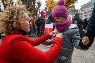 Sopot. Święto Niepodległości. Parada rowerzystów,...