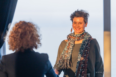 Sopot.  Mamuszki 14.  Prezydent Sopotu Magdalena Czarzyńska-Jachim...