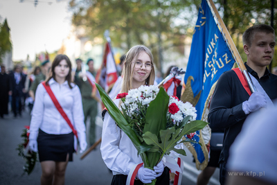 Złożenie kwiatów pod pomnikiem Martyrologii Polskich...