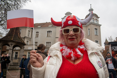 Sopot. Święto Niepodległości. Parada rowerzystów,...