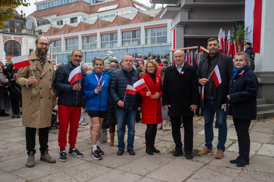 Sopot. Święto Niepodległości. Parada rowerzystów,...