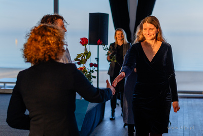 Sopot.  Mamuszki 14.  Prezydent Sopotu Magdalena Czarzyńska-Jachim...