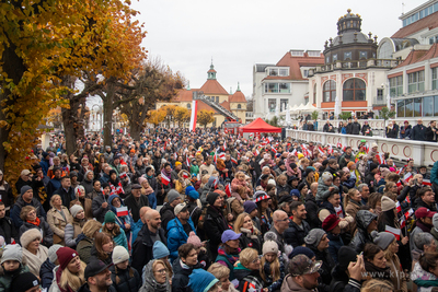 Sopot. Święto Niepodległości. Parada rowerzystów,...