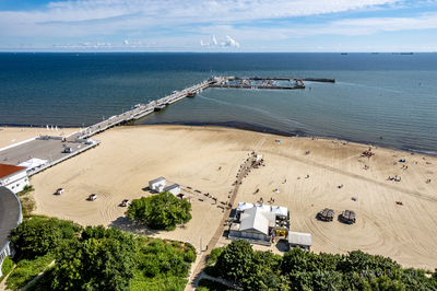 Wejscie na plażę nr 23  w Sopocie.
01.08.2022
fot....