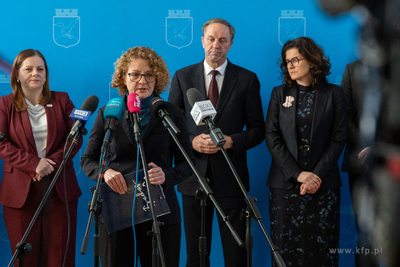 Sopot. Konferencja prasowa samorządowców zrzeszonych...