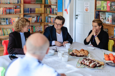 Sopot.  Spotkanie z Katarzyną Lubnauer w Szkole Podstawowej...
