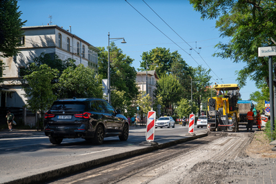 Remont nawierzchni alei Niepodległości w Sopocie....