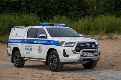 WOPR Sopot. Specjalistyczny samochód Toyota Hilux...