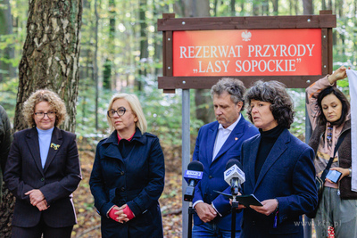 Sopot.  Wielka Gwiazda,  Lasy Sopockie.  Uroczyste...