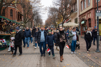 Sopot. Święto Niepodległości. Parada rowerzystów,...