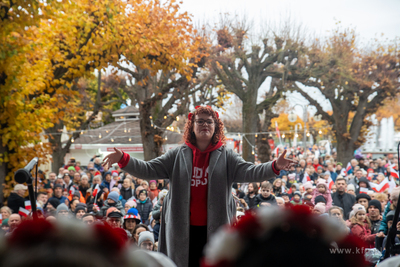 Sopot. Święto Niepodległości. Parada rowerzystów,...