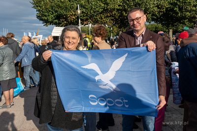Sopot. Skwer Kuracyjny. Sopocianie świetują 125 lecie...