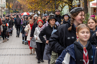 Sopot. Święto Niepodległości. Parada rowerzystów,...
