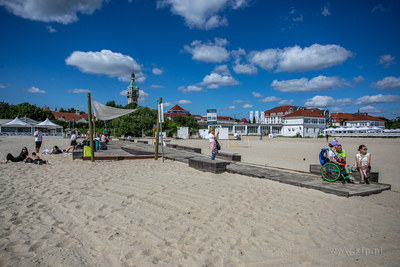 Wejscie na plażę nr 23  w Sopocie.
01.08.2022
fot....