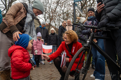 Sopot. Święto Niepodległości. Parada rowerzystów,...
