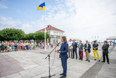 Dzień Niepodległości Ukrainy na sopockim molo. Nz....