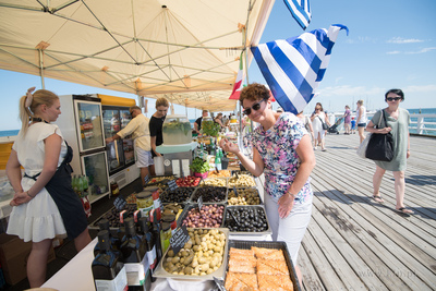 Sopot, Molo. Festiwal Slow Food. Nz. wiceprezydentka...