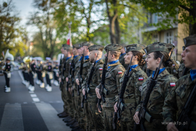 Złożenie kwiatów pod pomnikiem Martyrologii Polskich...
