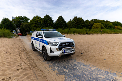 WOPR Sopot. Specjalistyczny samochód Toyota Hilux...