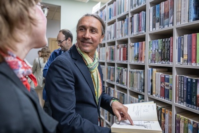 Uroczystość otwarcia po remoncie biblioteki Kamionka...