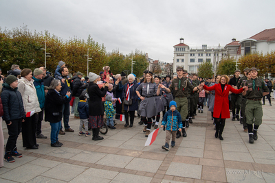 Sopot. Święto Niepodległości. Parada rowerzystów,...