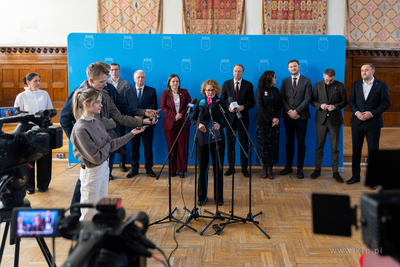 Sopot. Konferencja prasowa samorządowców zrzeszonych...