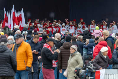 Sopot. Święto Niepodległości. Parada rowerzystów,...